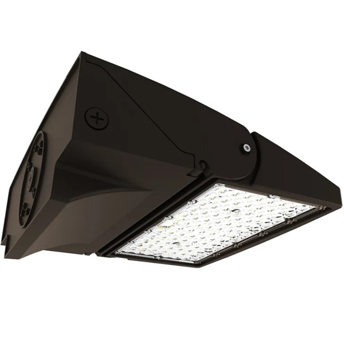 LED Uplight Adjustable Wallpack - Multi Watt Selectable 90W/105W/120W - Color Selectable 30K/40K/50K - Built-in Photocell with Switch - Bronze Finish - 0-10V Dimmable - 120-277V