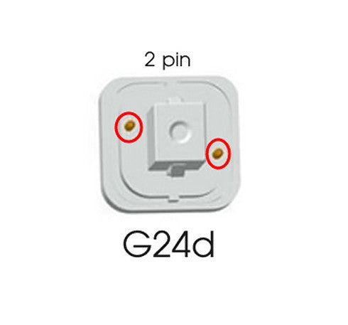 2 Pin Base LED Replacement Bulb - Replaces 18-26 Watt- G24D Base Lamps - Ballast Compatible, 5000K and 900 Lumens