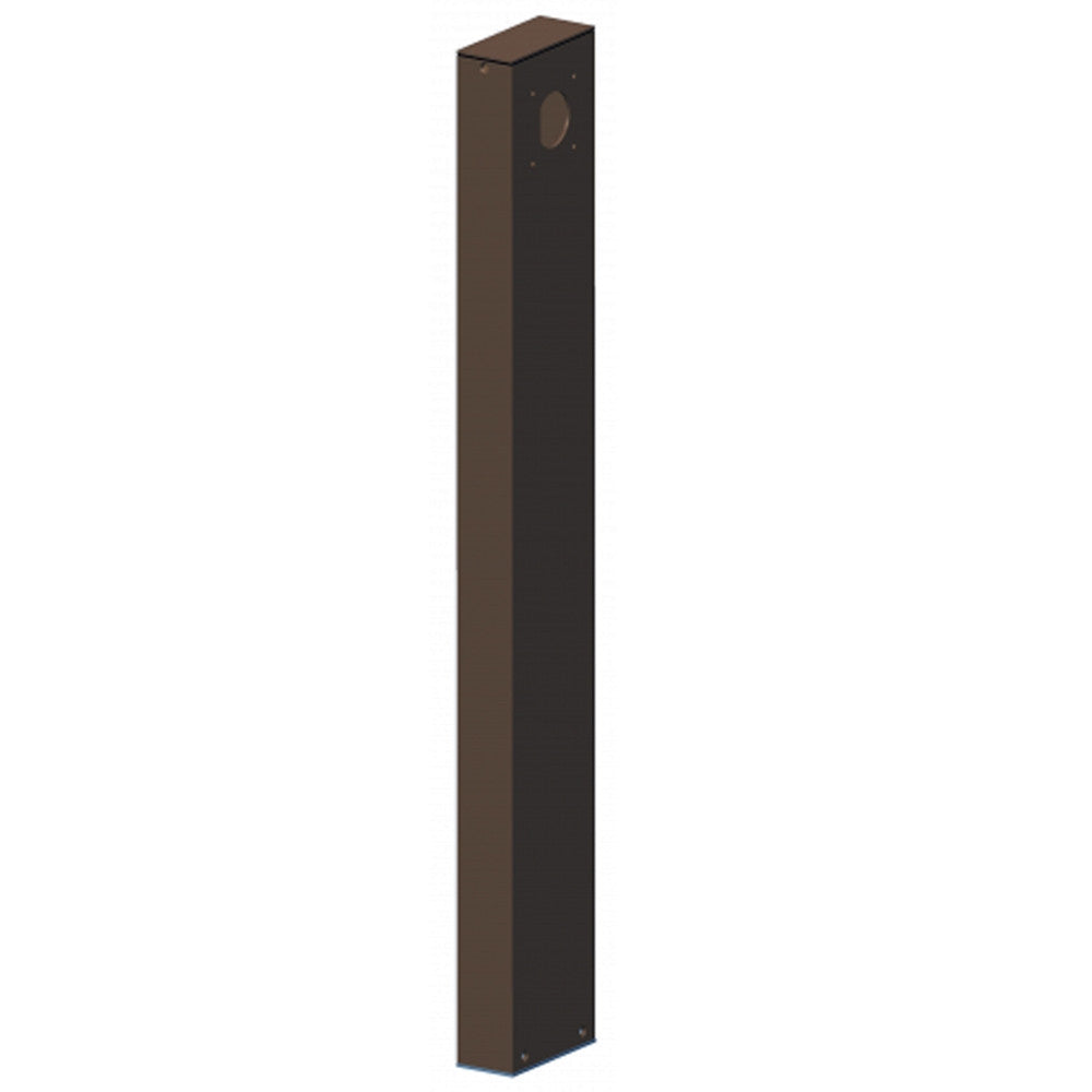 LED Path Light Post With Bronze Finish - Two Sided 36 Inch Tall