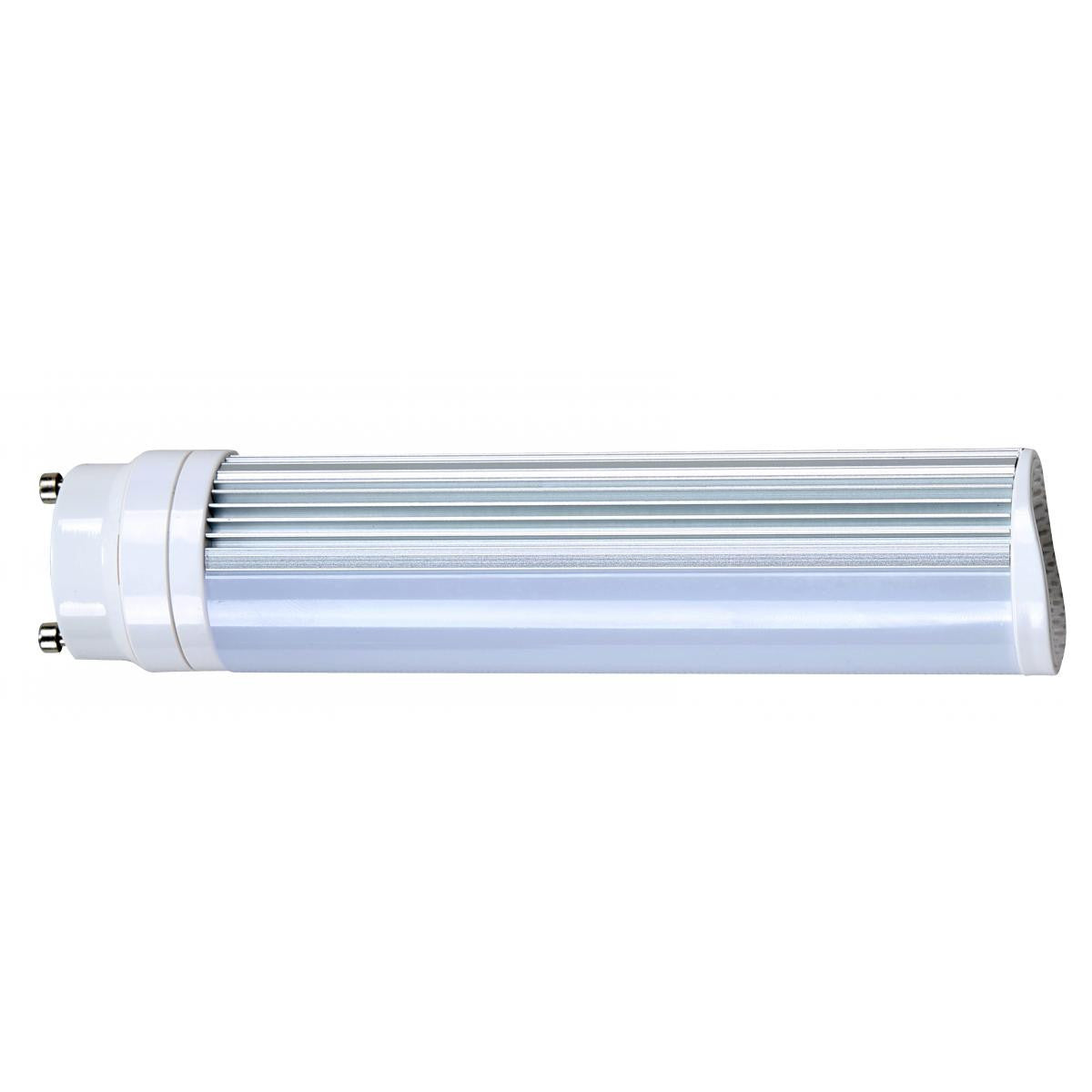 LED PL Retrofit Lamp for Twist Lock CFL Bulbs - Replaces 13 Watt- GU24 Base Lamps - Ballast Bypass, 5000K and 900 Lumens-