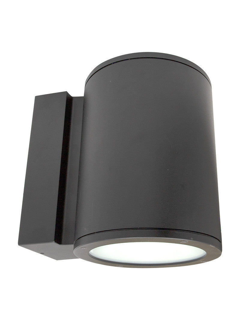 8 Inch LED Cylinder Sconce - 40 Watt - 3200 Lumens - Color Selectable 30K/40K/50K - 120V - Black Finish - Dimmable Up/Down Light
