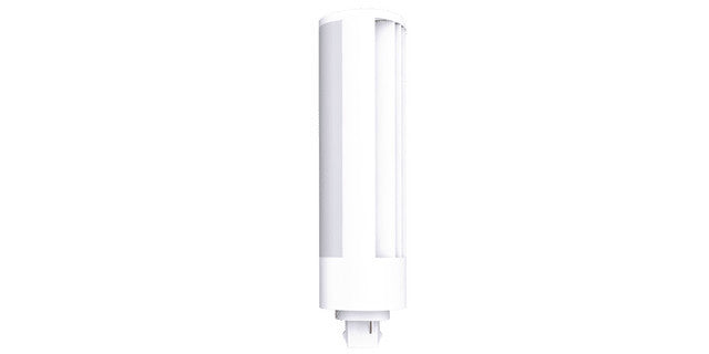 LED PL Retrofit Lamp for 2 or 4 Pin CFL Bulbs - Replaces 42 Watt- G24d, GX24d, G24q / GX24q Base Lamps -Magnetic Ballast Compatible or Bypass, 4000K and 2000 Lumens