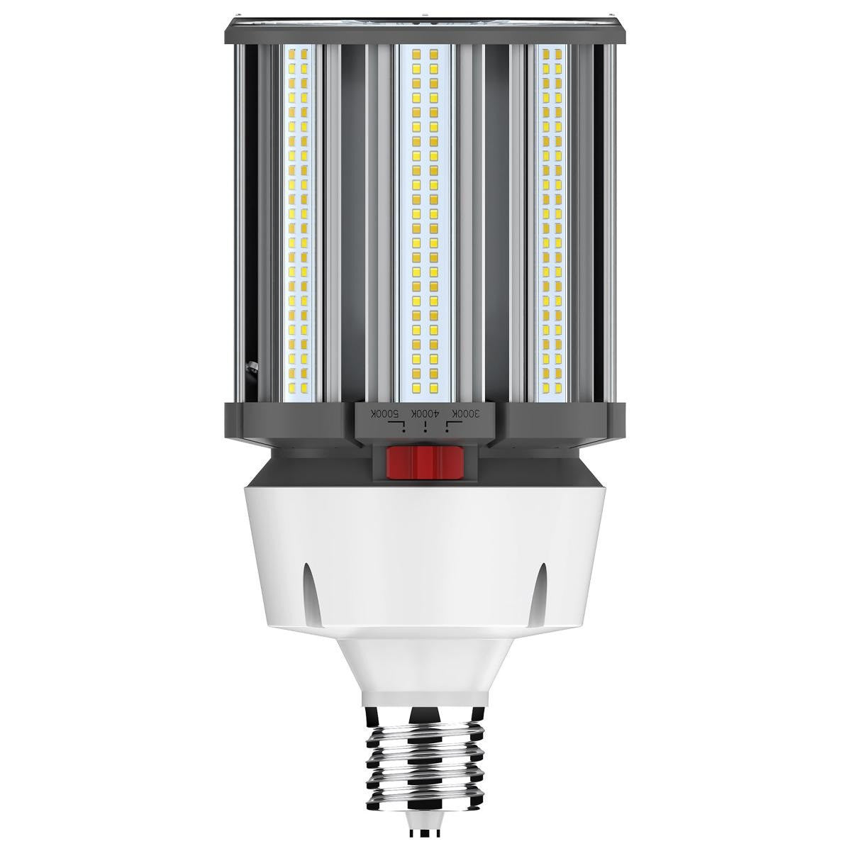 100 Watt LED Corn Bulb - Metal Halide Retrofit -14000 Max Lumens - Color Selectable 30K/40K/50K - 277-480V - E39 Mogul Base - Ballast Bypass