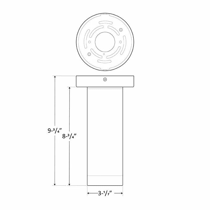 3 Inch LED Ceiling Mount Cylinder - Adjustable 5/7/9 Watt -675 Lumens - Color Selectable 30K/40K/50K - 120V - White Finish - Dimmable Down Light