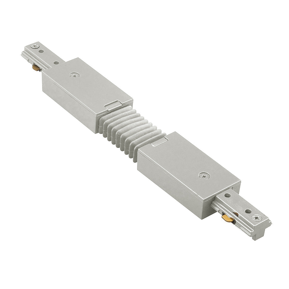 J Track Flexible Track Connector in Brushed Nickel