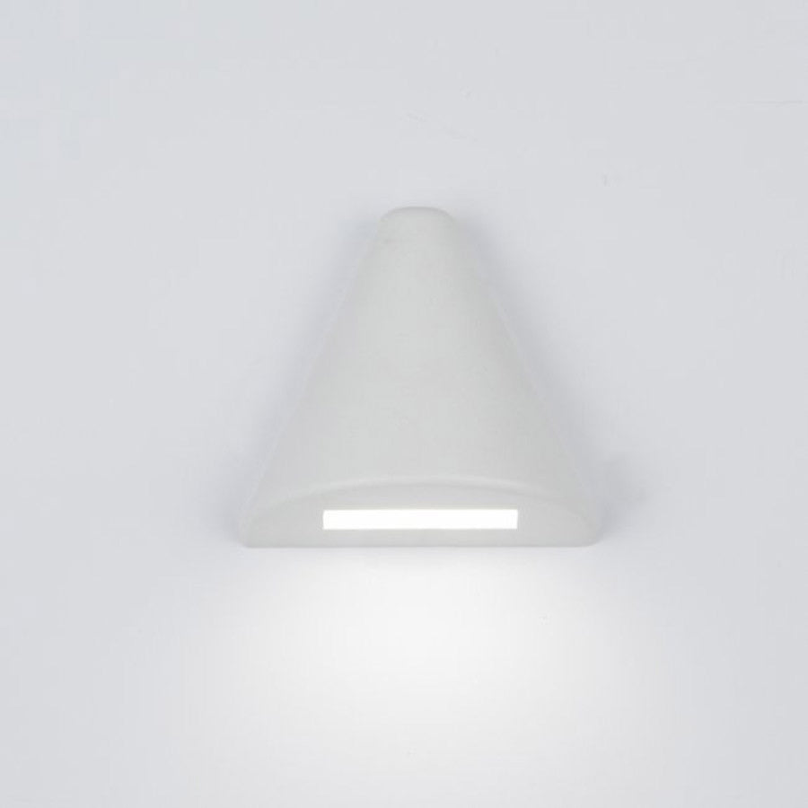 LED 12V Triangle Deck and Patio Light 2700K Warm White in White