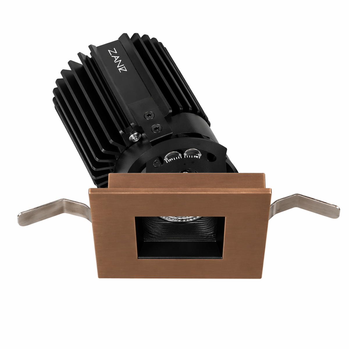 Volta 2in Square Pin Hole Trim Narrow Flood Beam 2700-6500K in Copper Bronze - R2SPT-NTWB-CB