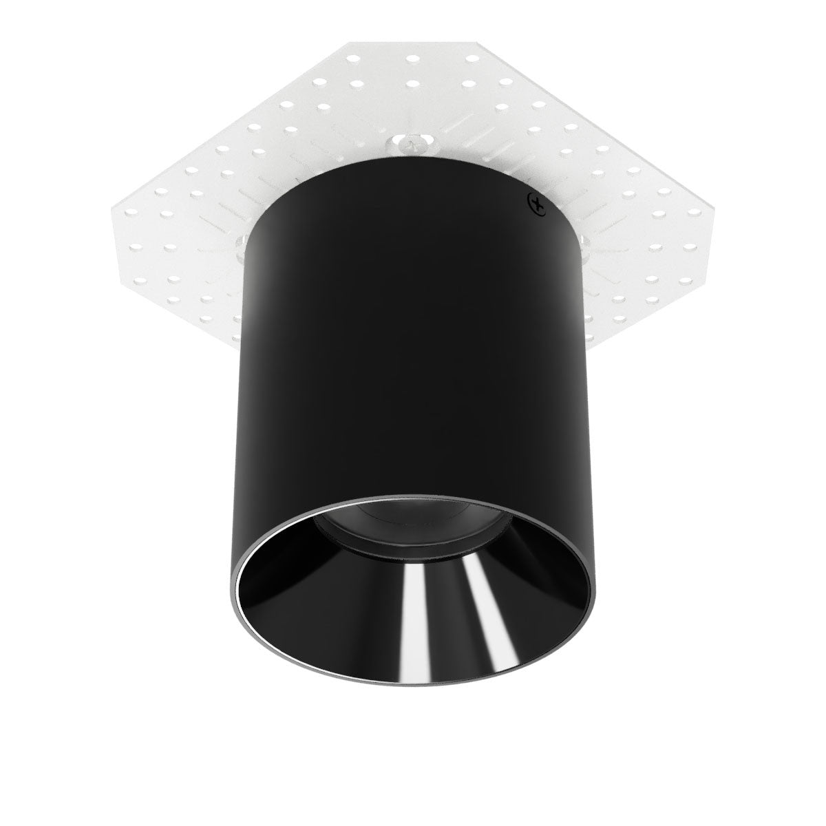 Zoron 5CCT Round Trimless Ceiling Mount Narrow Beam Black/Black - C4RL-NCS-BKBK
