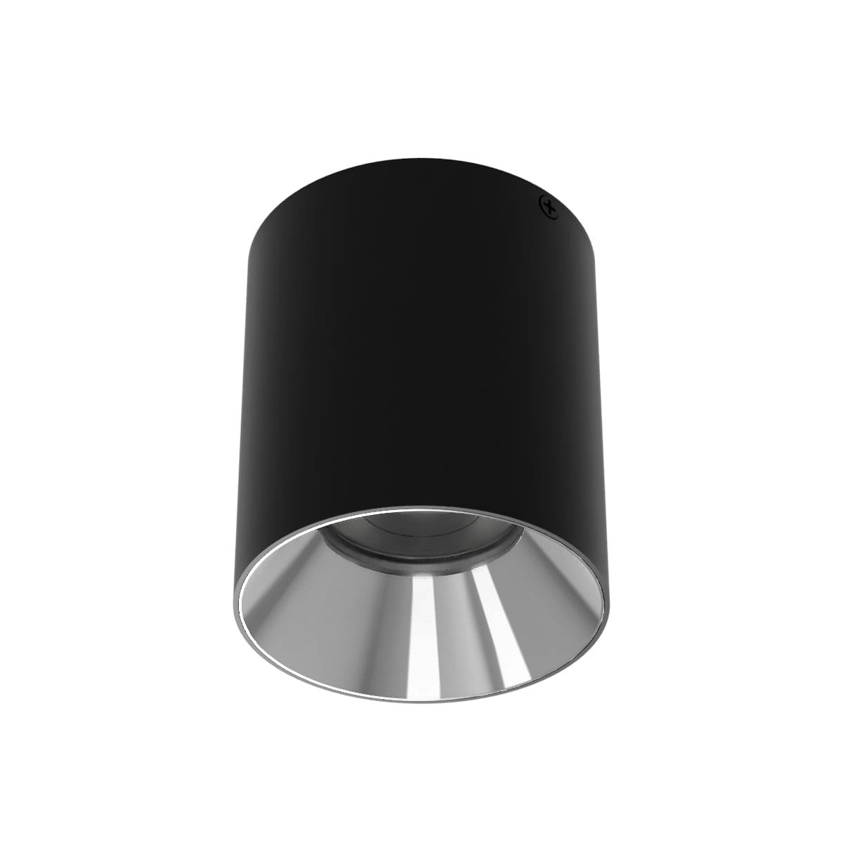 Zoron 5CCT Round Trimless Ceiling Mount Flood Beam Black/Chrome - C4RL-FCS-BKCH