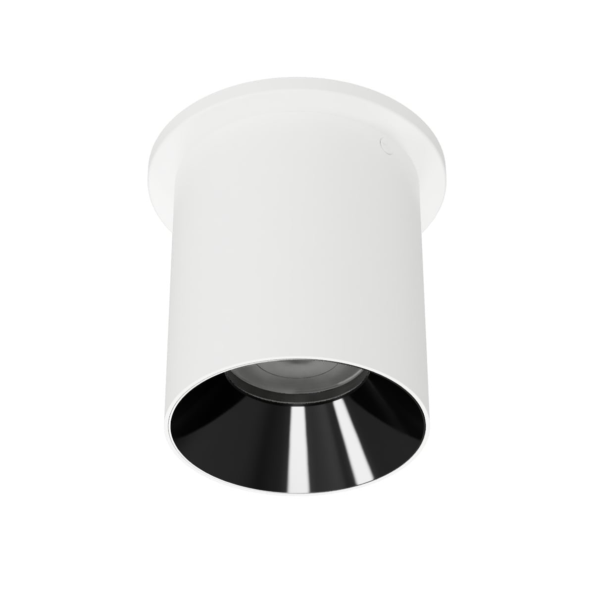 Zoron 5CCT Round Trimmed Ceiling Mount Narrow Beam White/Black - C4RT-NCS-WTBK