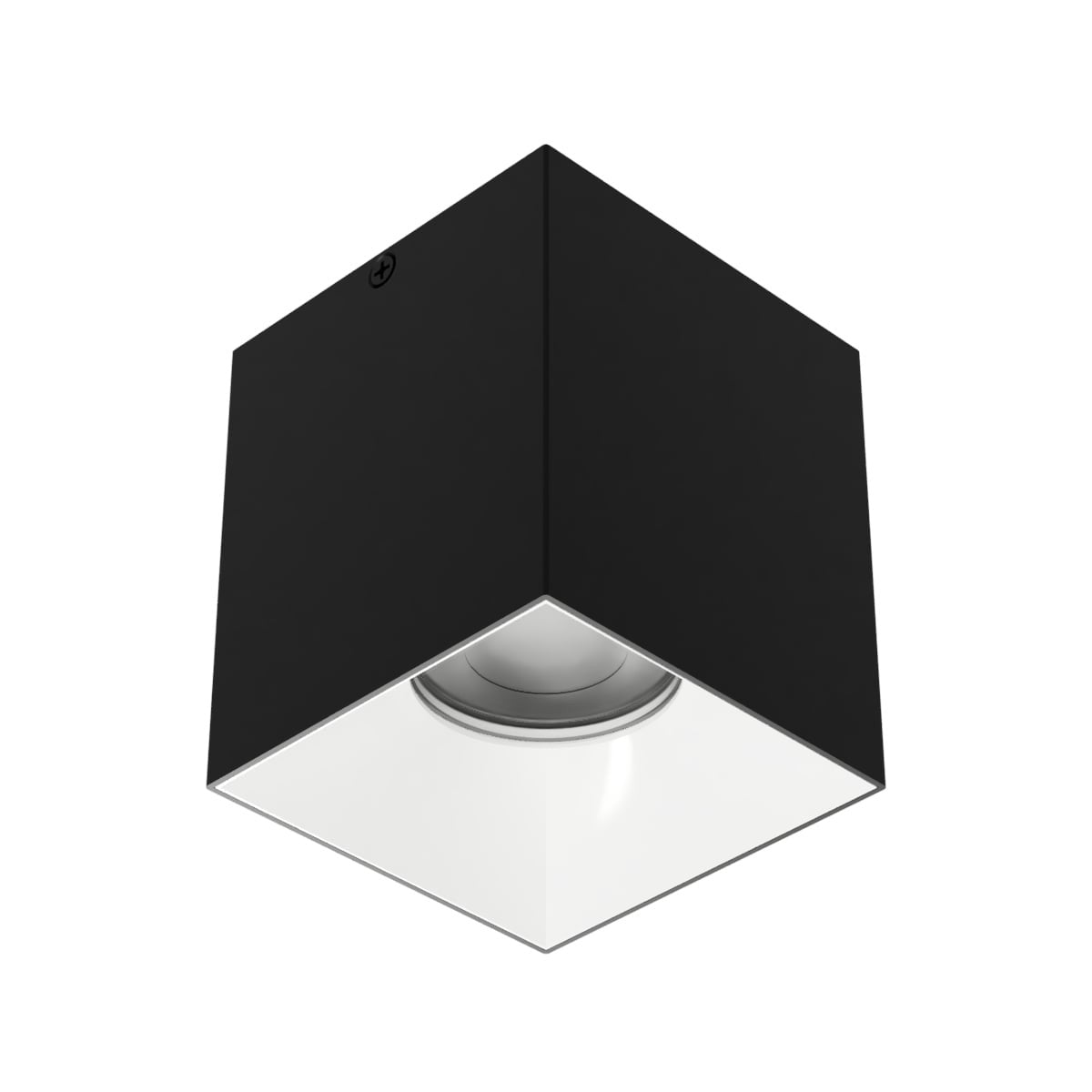 Zoron 5CCT Square Trimless Ceiling Mount Narrow Beam Black/White - C4SL-NCS-BKWT