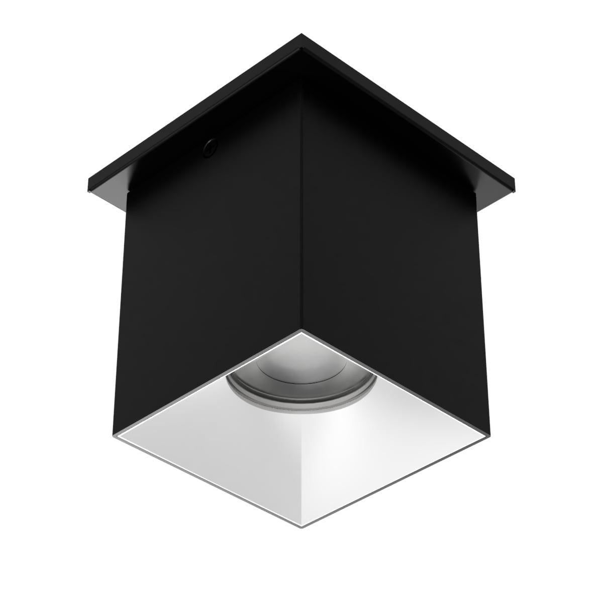 Zoron 5CCT Square Trimmed Ceiling Mount Flood Beam Black/Haze - C4ST-FCS-BKHZ