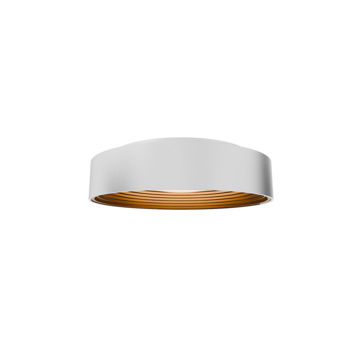 GASTON 18in. FLUSH MOUNT 4CCT - FM701618-WT/GO