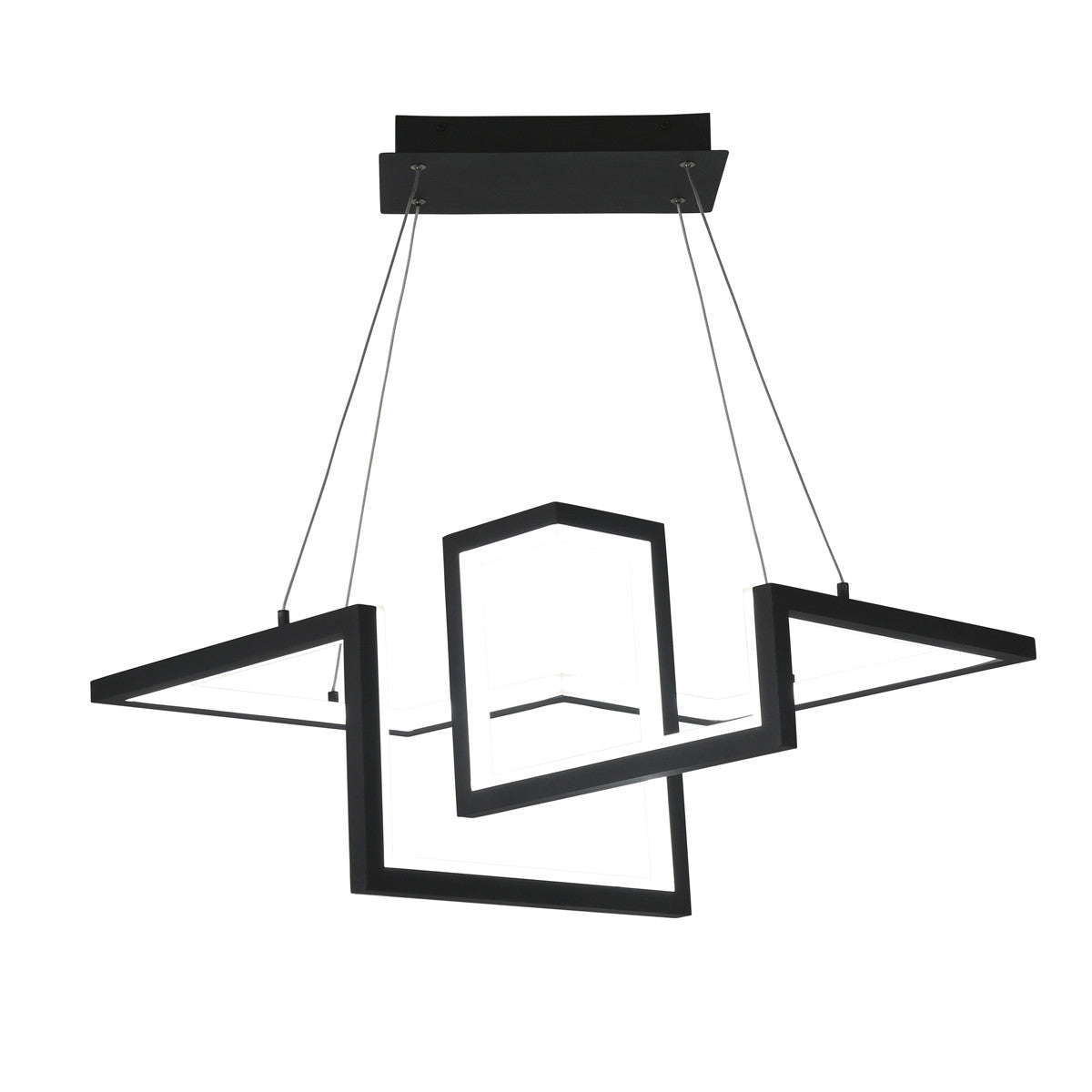 MINECRAft. 23in. LED Chandelier Light 3000K in Black