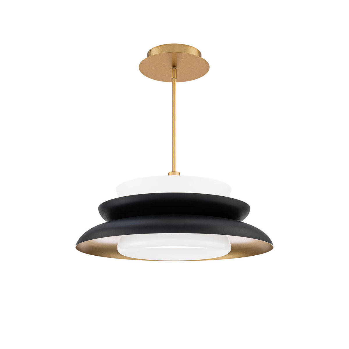 CAPULET 24in. PENDANT - PD406624-TWA-BK/GO