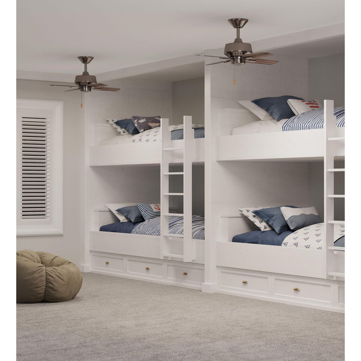 Progress Lighting Drift Collection 32" Four-Blade Ceiling Fan - Dry Location Listed Application Shot Model P250008-009
