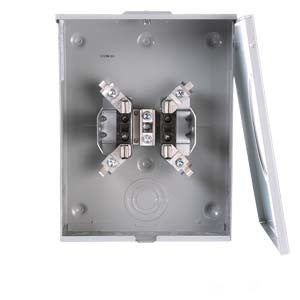 Siemens - UAT417-XPQG LOW VOLTAGE RESIDENTIAL METER SOCKET UAT4 200A 4 JAW RINGLESS 1 POSITION HORN BYPASS OVERHEAD AND UNDERGROUND SERVICE 2 GRD COVERPLATE