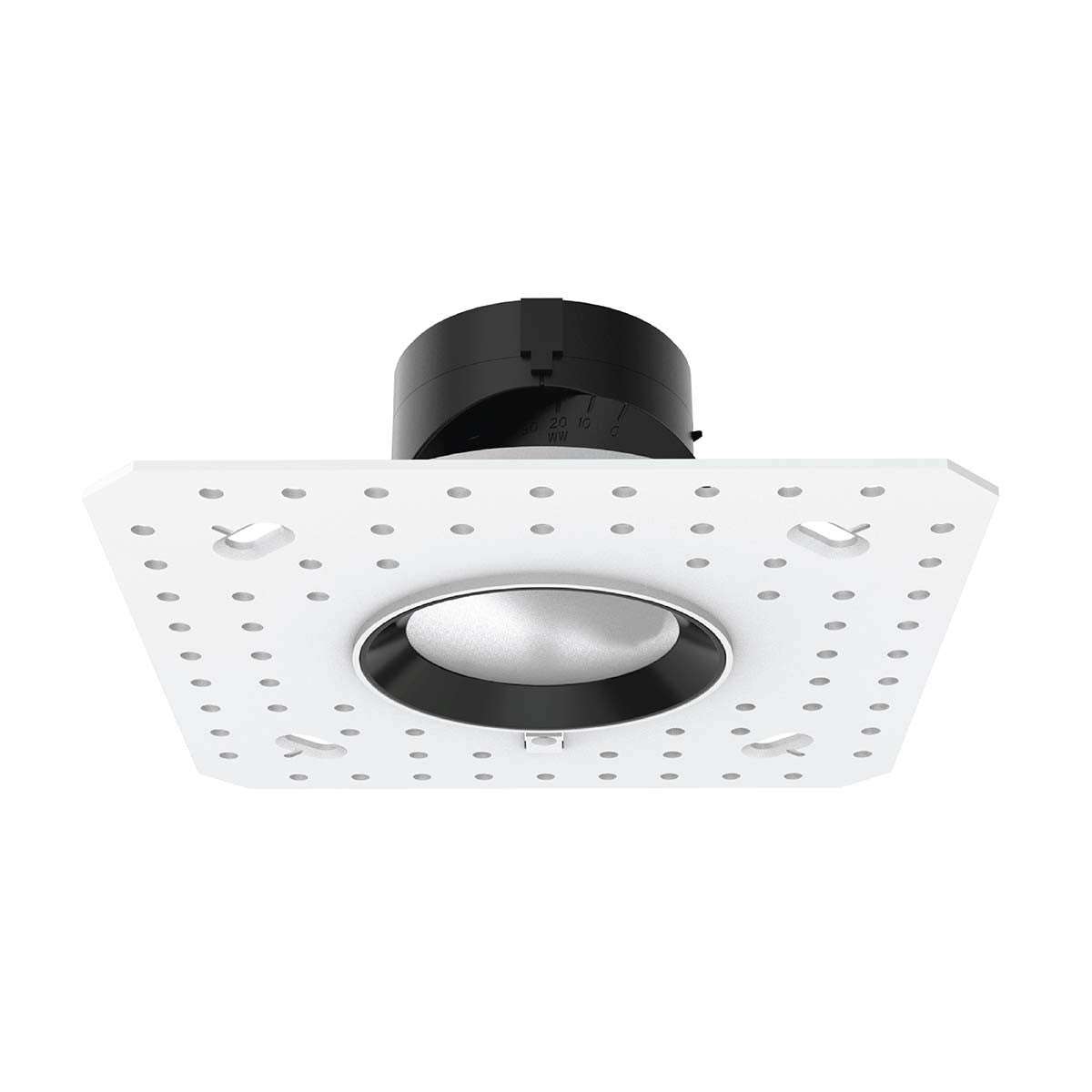Aether 2in Adjustable Round Trimless Flood CRI85 3000K Lensed Lensed Black