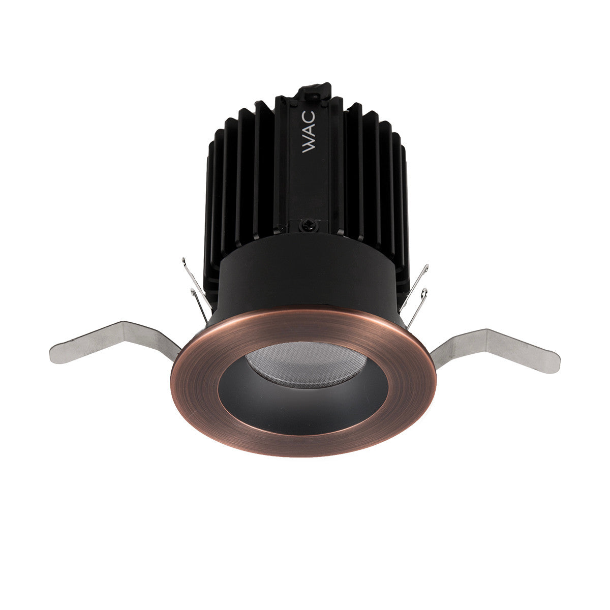 Volta 2in Round Shallow Regressed Trim Flood Beam 1800-4000K in Copper Bronze - R2RD1T-FTWA-CB