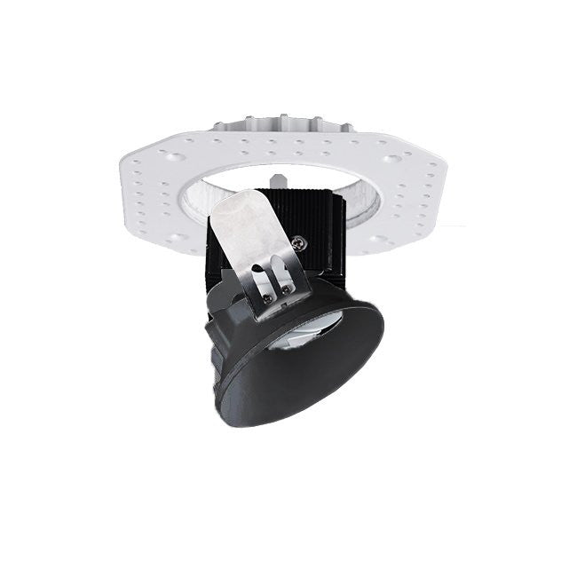 Aether Round Adjustable Trimless with LED Light Engine Flood 50 Beam 3500K in Black