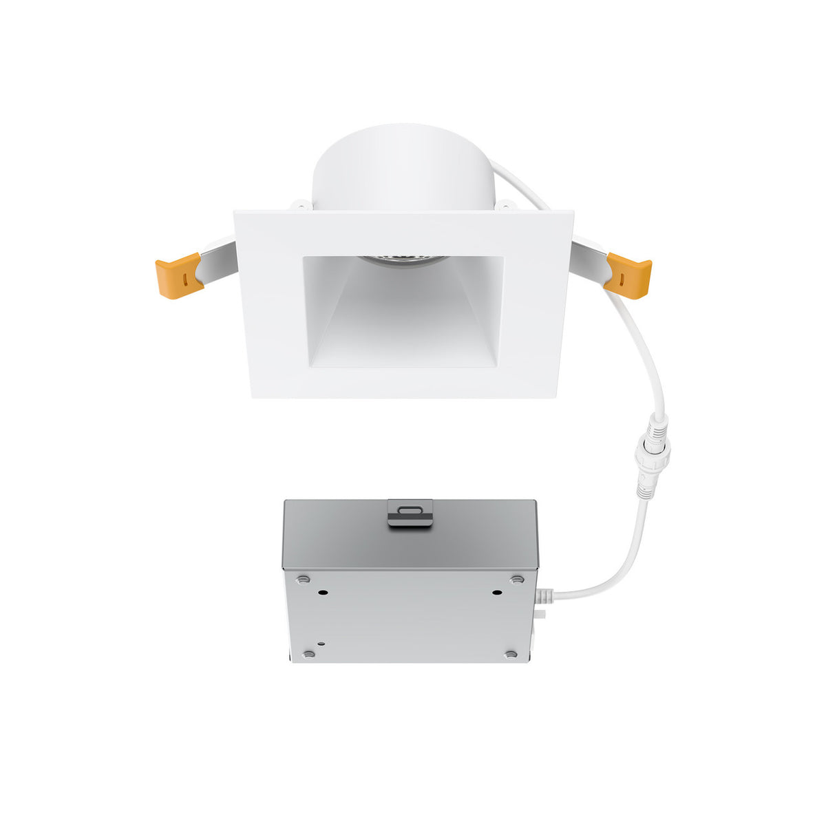 Pop-In 4in SQR Remote Remodel Downlight 5CCT - R4DSDR2-F9CS-WT