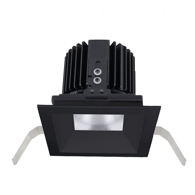Volta 4.5in Square Shallow Regressed Trim Wide Flood Beam 2700-6500K in Black - R4SD1T-WTWB-BK