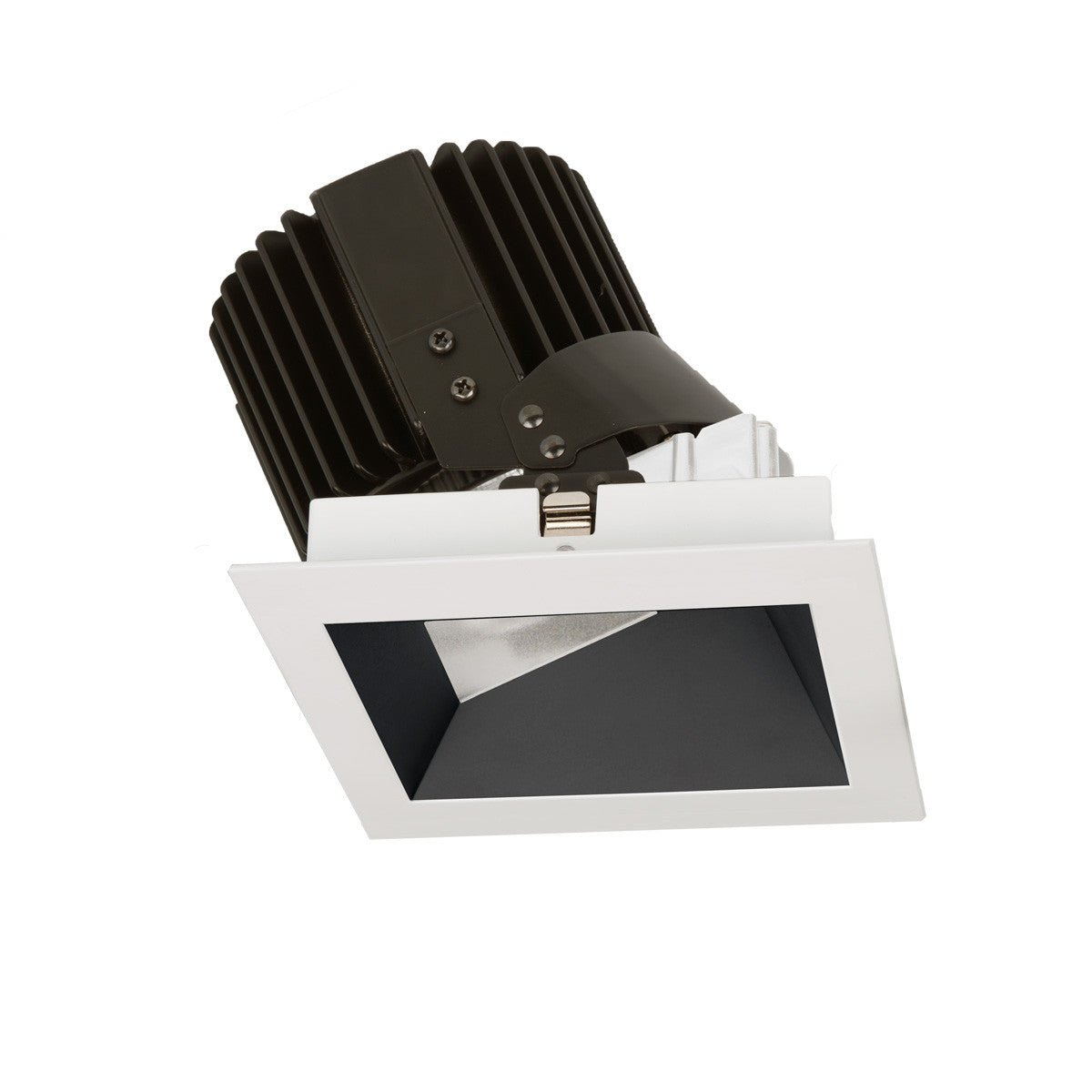Volta 4.5in Square Wall Wash Trim Asymmetrical Beam 1800-4000K in Black White - R4SWT-ATWA-BKWT