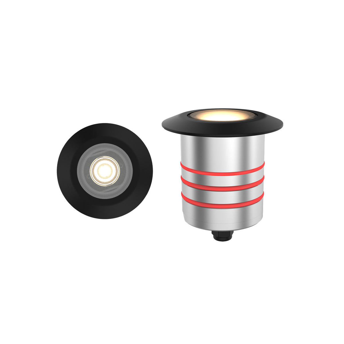 2in. Indoor/Outdoor LED Inground Indicator Light - RM-2021-27-BK