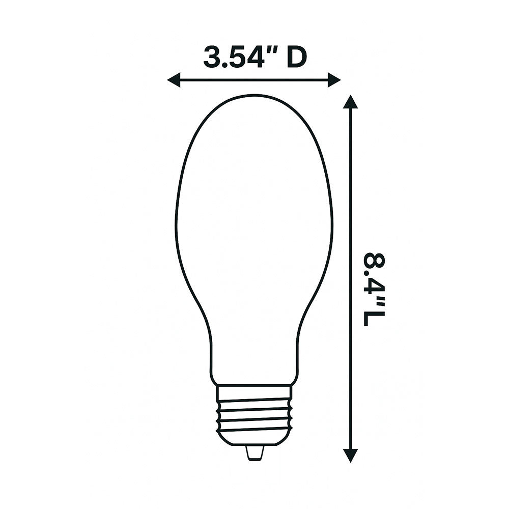 34 Watt LED Corn Filament Bulb - Metal Halide Replacement - 5000 Lumens - 5000K Daylight - 120-277V - E39 Mogul Base - Ballast Bypass