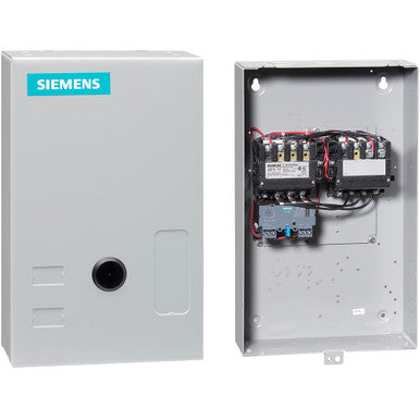 Siemens (Furnas), 22CUD32BA Reversing Motor Starter, Size 0, Three Phase Full Voltage, Solid-state Overload Relay Amp Range 5.5-22a, 110 120/220 240VAC 60HZ coil, Non-Combination Type, Enclosure Type 1, Indoor - 22CUD32BA