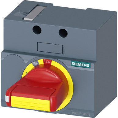 Siemens Front Mounted Rotary Operator Emergency-off IEC IP30/40 IEC IP30/40 3VA1 100/160 - 3VA9157-0EK15