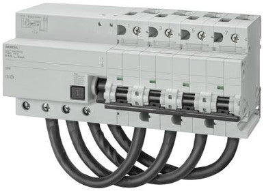 RDC Circuit Breaker Dimensions W x H x D: 198 x 90 x 77 mm Number of poles: 4 Series: SENTRON Short-circuit strength: 10 kA Tripping fault current: 300 mA - 5SU1674-7DK81