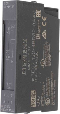Simatic Dp, Electronic Modules For ET200S, 4DO Standard 24VDC/2A, 15MM Width, 5 Pcs - 6ES71324BD320AA0