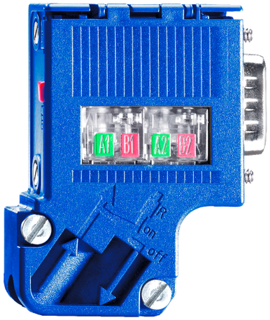 SIMATIC DP Bus connection plug for PROFIBUS with slanted cable outlet - 6ES79720DA600XA0