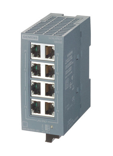 Industrial Unmanaged Switch, SCALANCE, Ethernet, 8 Network Connections - 6GK5008-0BA00-1AB2