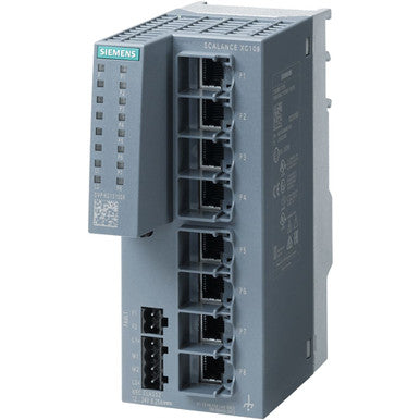 Ethernet Switch, Industrial, Unmanaged, 8 RJ45 Ports, 10/100 Mbit/s, Port Collars - 6GK51080BA002AC2