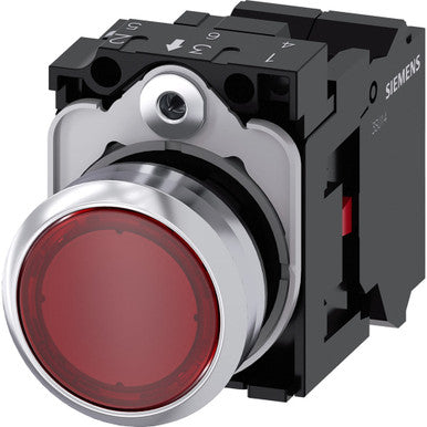 Siemens Industry Inc Illuminated Pushbutton Red - A6X30143645