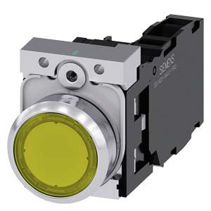 Siemens Industry Inc Illuminated Pushbutton Yellow - A6X30144399