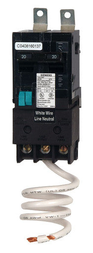 Miniature Circuit Breaker, BAF Series, 15A, 2 Pole, 120/240V AC, 10kA at 120/240V AC - B215AF