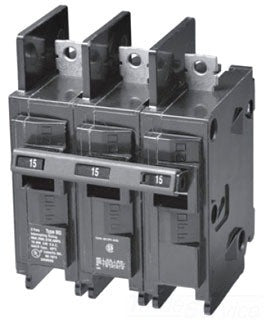 Miniature Circuit Breaker, BQ Series, 20A, 3 Pole, 240V AC, 10kA at 240V AC - BQ3B020