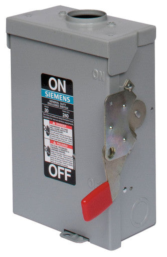 SIEMENS GF223NR Fusible Single Throw Safety Switch, General Duty, 240V AC, 2PST - GF223NR