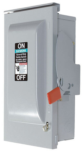 Siemens 60A 3P 240V 4W Fused Gd Type 3R - GF322NR