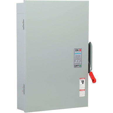 240Vac (600A). Horse Power 1-Ph 2-W (15), 3-Ph 3-W (200). Special Features Service Entrance Labeled Suitable For 3-Ph Motor Loads. - GNF326A
