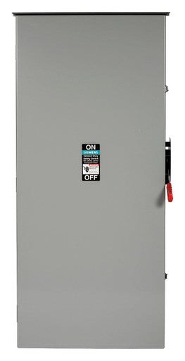 SIEMENS HF326NR Safety Switch, 240VAC, 3PST, 600 Amps AC. More details: Safety Switch, Fusible, For Use With Class H, J, K, R, T Fuse, Heavy Duty - HF326NR