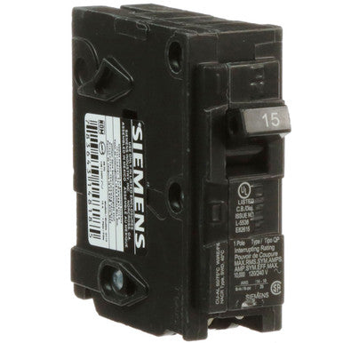 Circuit Breaker 15A 1 Pole 120 VAC 10K Qp Retail - Q115U