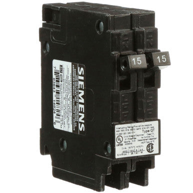 Circuit Breaker, QT Series, 15A, 1 Pole, 120V AC - Q1515U