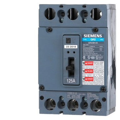Siemens Industry Inc Breaker Qr 3P 125A 240V 10Ka - QR23B125