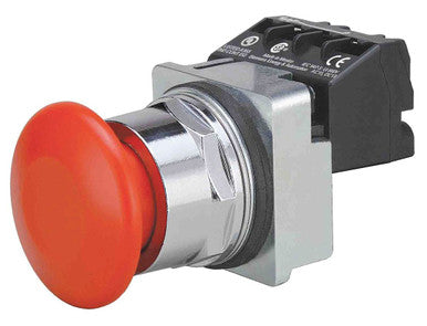 Push Button Operator, 30 mm, 1NO/1NC, Red - US2:52PP2W2A