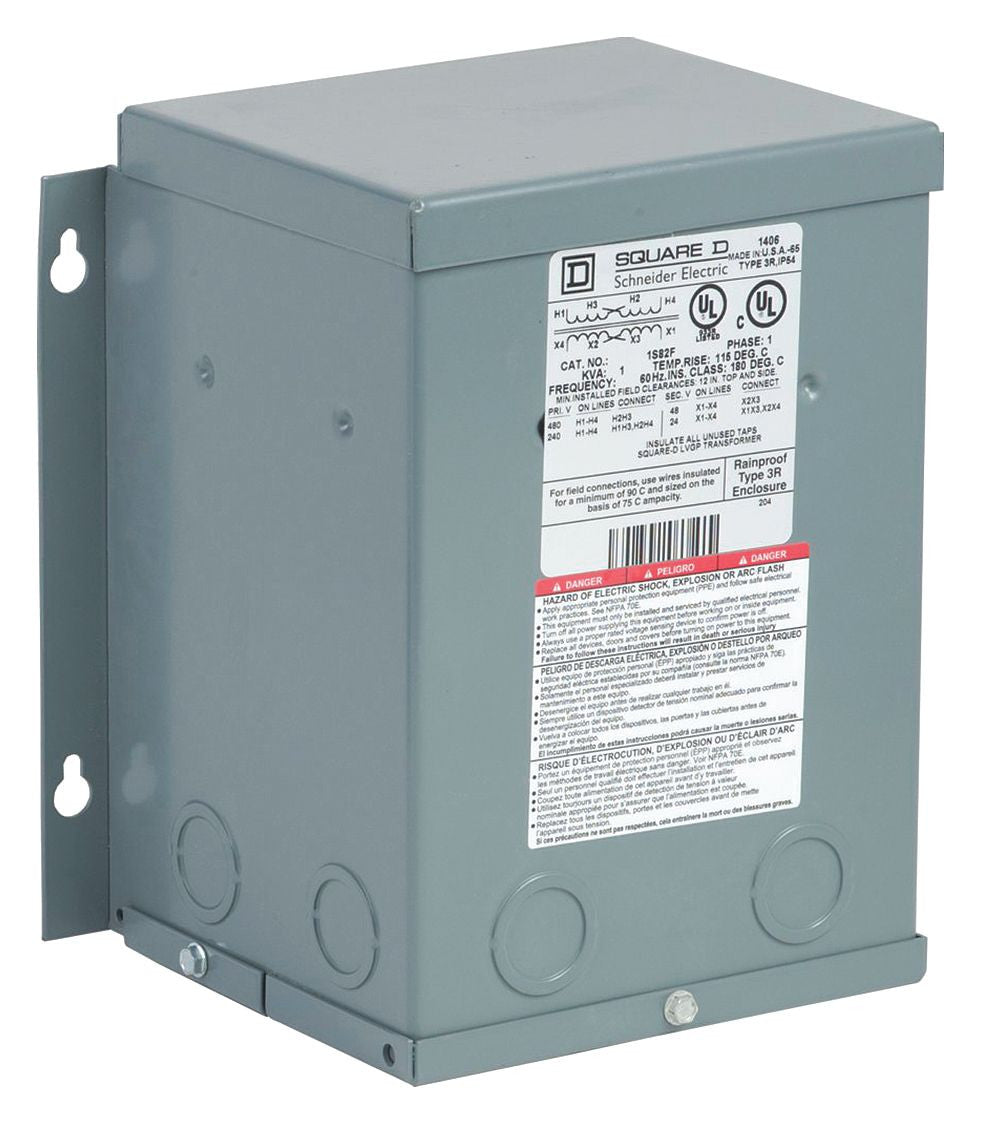 Transformer, Buck Boost, 1KVA, 1 Phase, 240X480V Primary, 24/48V Secondary - 1S82F