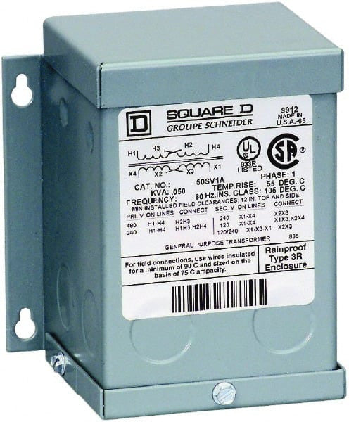 Transformer, Buck Boost, 2KVA, 1 Phase, 120X240V Primary, 16/32V Secondary - 2S46F